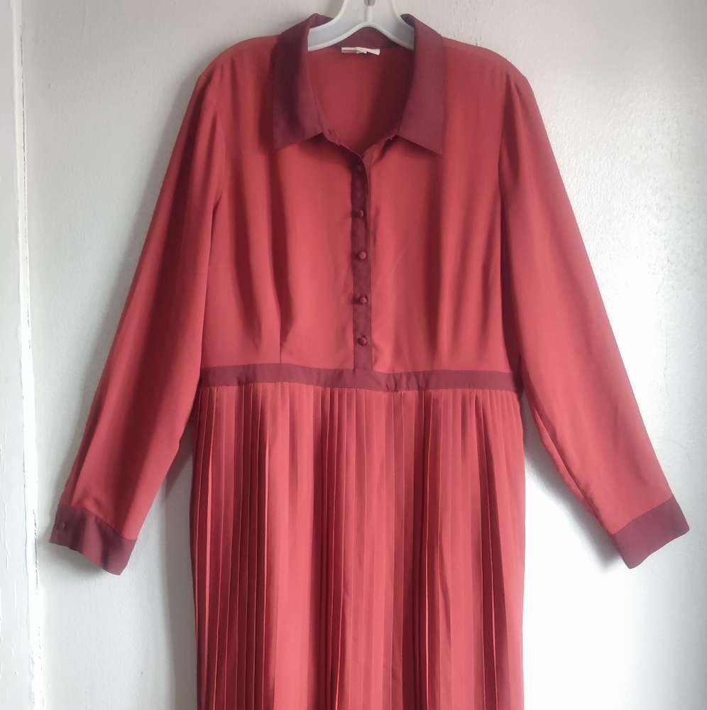 ModCloth women's extra large rust colored dress